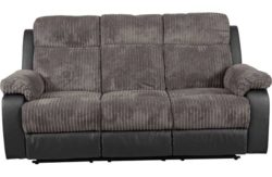 Collection Bradley Large Manual Recliner Sofa - Charcoal